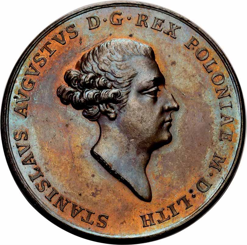 Stanisław August Poniatowski. Medal koronacyjny 1764, brąz